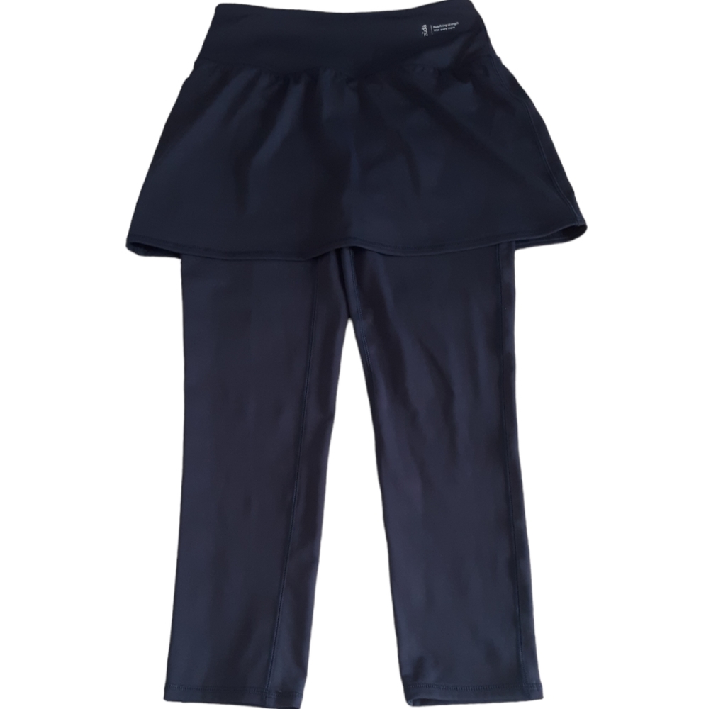 Zuda XS Navy Blue Skirt Cropped Leggings